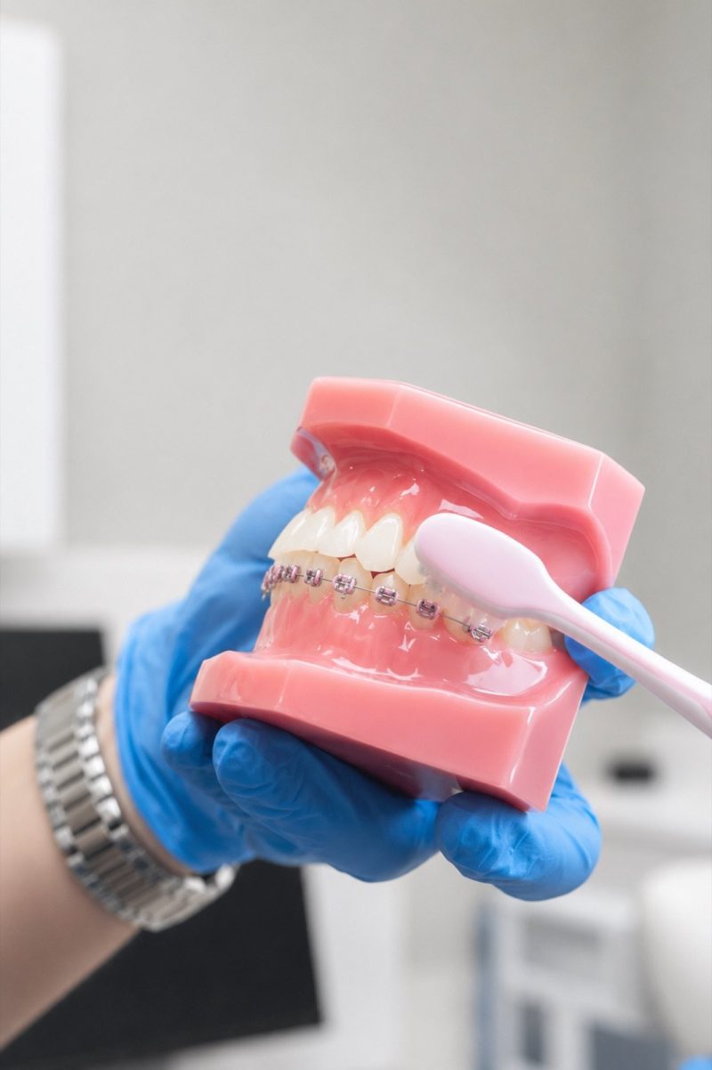 Braces model at Genesis Dental Centre